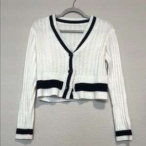 White and Black Women's Sweater